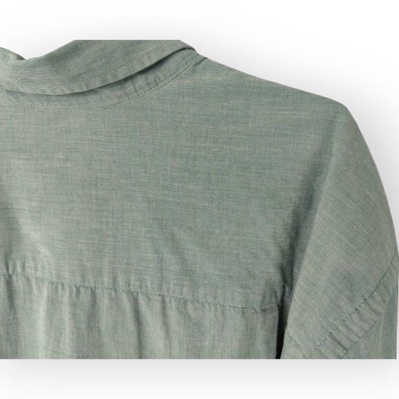 Izod Shirt Mens 2XL Green Button Collar Front Business Work Casual Preppy - Picture 10 of 10